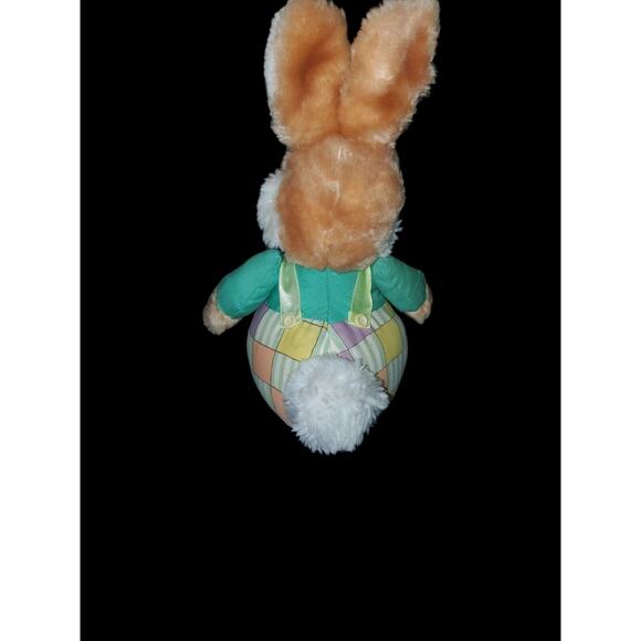 12" VINTAGE 1989 EASTER BLOOMER BUNNY RABBIT STUFFED ANIMAL PLUSH TOY AMERICAN - Picture 2 of 4